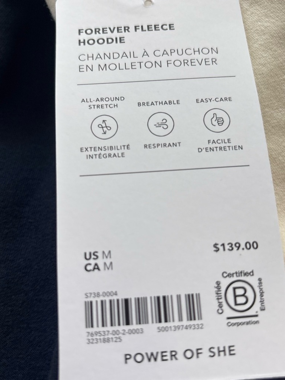 Athleta forever fleece hoodie sz Medium - Picture 8 of 10